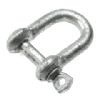 D Shackle HD Galvanised 5mm L19mm with 10mm gap 5mm pin